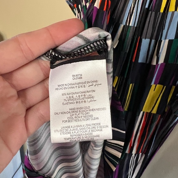 BCBGMaxazria Adele Wrap Multicolor Dress - Picture 11 of 16